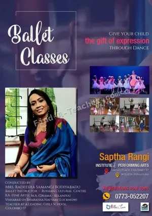 Saptha Rangi Institute of Performing Arts & Daycare in Barnes Place Colombo 7
