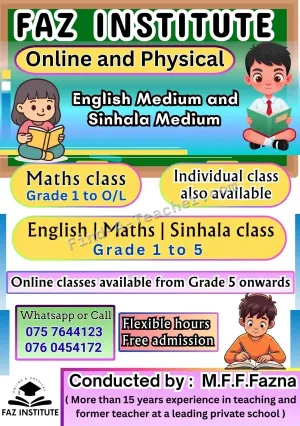 Online and Physical Maths Classes