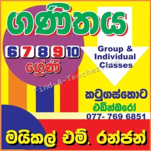 Grades 6, 7, 8, 9, 10 - Mathematics - Individual / group classes