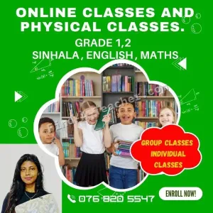 Sinhala, English, Maths, History Classes