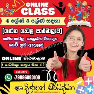 Maths online classes - Grades 4 and 5
