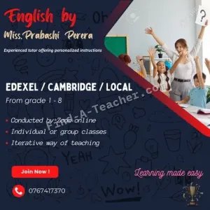English by Miss. Prabhashi Perera