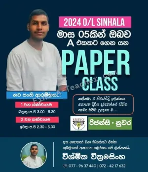 History, Buddhism, Sinhala Classes