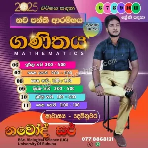 Grades 6, 7, 8, 9, 10, 11 - Mathematics - Sinhala Medium