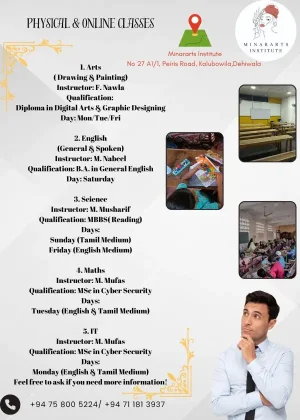 Physical (Dehiwala) and Online Classes