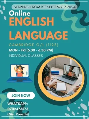 Cambridge O/L English Language - Online Classes