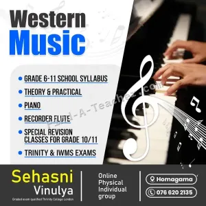 Western Music Classes - Online, Physical, Individual, Group