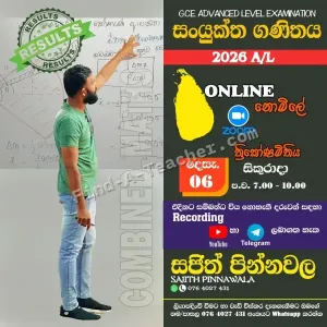 Tuition - Combined Maths Online and Physical Classes