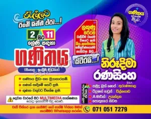 Mathematics - Grade 2 to 11 - Sinhala and English medium
