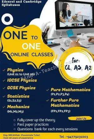 Physics, Mathematics, Statistics, Mechanics - Edexcel and Cambridge Syllabuses