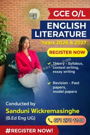 O/Level English Literature Classes