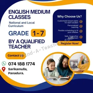 Tuition classes - Primary Grades - All Subjects - National Syllabus